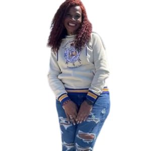เสื้อฮู้ด Sigma Gamma Rho Prep SGRho สีน้ำเงินทอง พรีเมียม เสื้อผ้ากรีก ยูนิเซ็กส์ เสื้อสเวตเชิ้ตชมรมนักศึกษา - Product Image 2