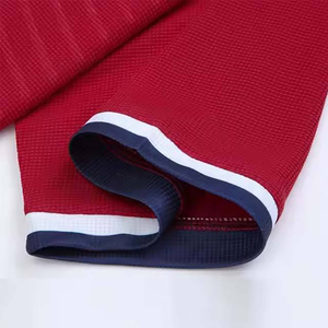 เสื้อฟุตบอลคอวีสีแดงชุดเครื่องแบบเสื้อผ้าแห้งเร็วระบายอากาศสีพื้น - Product Image 6