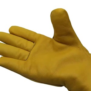 Fournisseur en gros de gants de soudage en cuir de vache, gants de soudage renforcés sur la paume, gants de travail en cuir résistants aux coupures et à la chaleur - Product Image 5