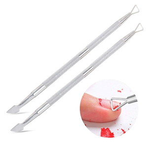 Pousse-cuticules double embout en acier inoxydable pour manucure et soin des cuticules, vente en gros, ensemble de manucure en acier inoxydable incluant un outil pour cuticules - Product Image 5