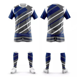 Best Selling Comfortable Plus Size Men's Rugby Uniform High Quality Short Sleeves Breathable for Custom Design Anti-Bacterial - Product Image 6