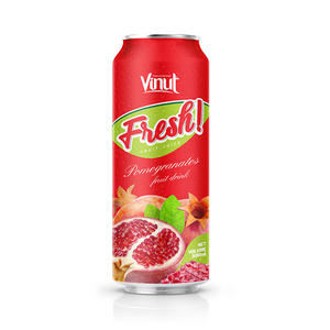 Latas de 500ml, zumo de Granada, bebida, fabricante de bebidas, Vietnam, OEM, productos populares, muestra gratis HALAL, bajo MOQ GMP - Product Image 1
