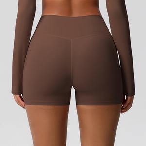 New Design High Waist Quick Drying Gym Shorts <b>Women</b> Seamless Scrunch Butt Shorts Breathable <b>Women</b> Yoga Shorts <b>For</b> Ladies - Product Image 2