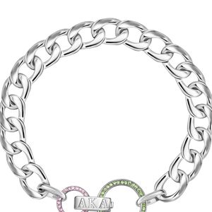 Bracelet chaîne argenté avec breloque cercle coloré – Bijou élégant et tendance pour femme, idéal pour mariage et soirée - Product Image 3