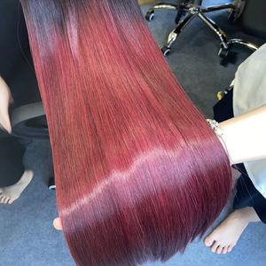 ผมต่อหนังแท้ติดทนนานผมมนุษย์ทรงตรงระดับพรีเมี่ยม - Product Image 1