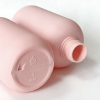 Botella de Plástico HDPE Rosa Mate de 200 ml para Crema Facial, Champú y Loción con Opciones de Color y Tapa Personalizables y Logotipo Personalizado