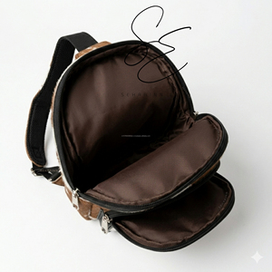 Bolso Bandolera de Piel Genuina con Pelo, Estilo 2026, Unisex, Mini Mochila, Bolso de Hombro con una Sola Correa - Product Image 5