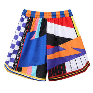 Shorts en coton épais pour hommes, imprimés floqués, décontractés, pour l'été, la plage, le sport, élégants et confortables - Product Image 2