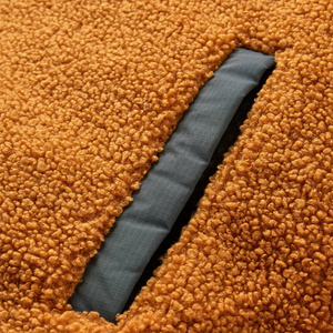 Vestes en polaire Sherpa de qualité supérieure, poids lourd, demi-zippées, en tissu de laine, légères, avec capuche - Product Image 6
