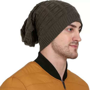 Unisex Winter Knitted Slouchy <b>Beanie</b> <b>Hat</b> Soft Warm Ribbed Headwear Cap for <b>Men</b> and Women - Product Image 3