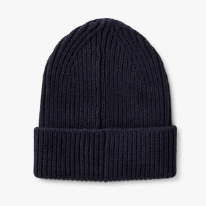 Unisex Solid Color Ribbed Knit Beanie Cuffed Winter Hat Adults Casual Vintage Breathable Waterproof Wool <b>Blend</b> 56-58CM - Product Image 4