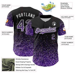 OEM Service Customized Unisex Baseball Softball Jersey Plus Size Breathable Anti-Bacterial Anti-UV Quick Dry Short Sleeve - Product Image 3