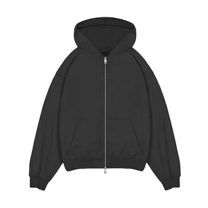 Sudaderas con Capucha Personalizadas con Logotipo OEM, Estilo Desgastado, de Poliéster/Algodón, para Hombre, Estilo Y2K, Gótico, Vintage, Lisas - Product Image 2