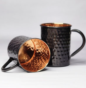 Taza de Cobre Sólido Artesanal con Acabado Mate para Café, Té y Bebidas, Estilo Vintage, Taza de Café de Cobre Puro con Diseño Elegante - Product Image 5