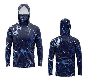 Sudadera con Capucha Personalizada para Hombre, de Secado Rápido, Protección Solar UPF 50, Transpirable, Antibacteriana, Resistente al Viento, de Spandex/Poliéster, para Pesca - Product Image 2