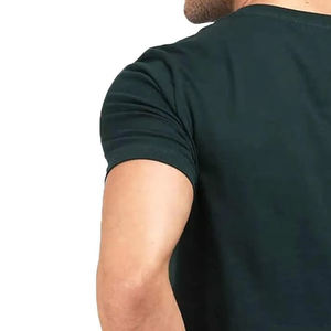 T-shirts pour hommes en gros, 100% coton, col rond, personnalisables avec impression de logo, impression de t-shirts sur mesure - Product Image 2