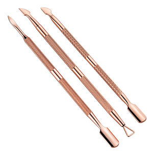 1 Pcs <b>Nail</b> Cuticle Pusher Stainless Steel Cuticle Remover Pusher Dead Skin Pedicure Manicure Care Cleaner Manicure <b>Tools</b> - Product Image 2