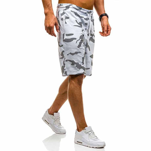 Pantalones Cortos Deportivos de Tela No Tejida con Logotipo Personalizado, Moda 2026, para Hombre, Cintura Elástica con Cordón, Diseño Sólido, Ecológicos - Product Image 2