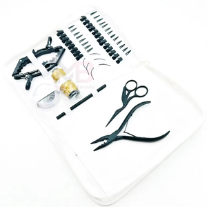 Kit Profesional de Extensiones de Cabello MAGMA BEAUTY de Acero Inoxidable, Juego Completo con Pinzas para Extensiones de Microperlas para Salón - Product Image 3