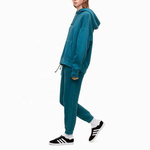Women Pullover Jogger Fleece Sweatsuit Set Warm Athletic Hoodie Workout Gym Activewear Two Piece Outfit Loungewear <b>Appliques</b> - Product Image 4