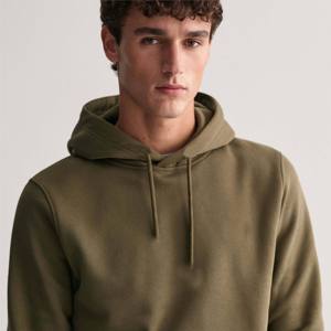 Sudadera con Capucha de Felpa de Algodón y Poliéster Verde Oliva Personalizada, Fabricante OEM, Ropa Casual Unisex, Logotipo Personalizado, Venta al Por Mayor - Product Image 3