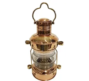 Fabricant en inde lampe à huile vintage verre laiton et fer lampes à huile décoratives pour maison hôtel chambre - Product Image 1