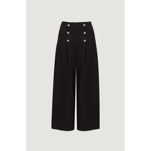 Combinaison sans bretelles associée à un pantalon large taille haute style marin, chic et contemporain, tenue de soirée professionnelle - Product Image 3