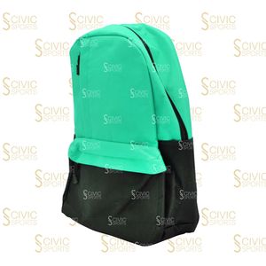 Mochila Unisex de Poliéster 20-35L con Cierre de Cremallera, Impermeable, Estilo Minimalista para Uso Diario, Verde y Negro - Product Image 2