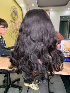 มัดผมลอนคลื่นมือมนุษย์100% หูถึงหูมัดผมมนุษย์เวียดนาม - Product Image 2