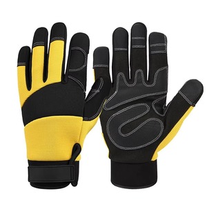 Gants de motocross pour hommes de haute qualité, résistants, en cuir véritable, forte adhérence, antidérapants, pour la conduite hivernale à moto, sports - Product Image 4