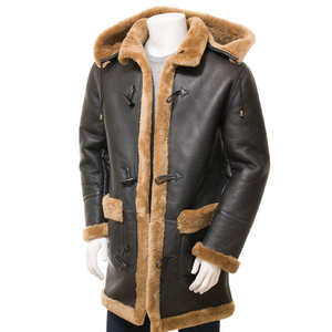 Veste en cuir synthétique légère pour homme, de qualité supérieure, chaude pour l'hiver, imperméable, coupe-vent, respirante, col cheminée - Product Image 3