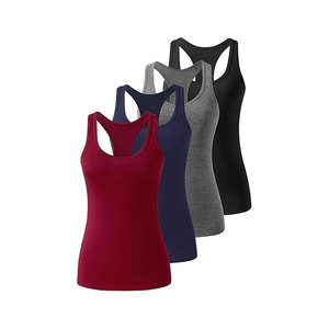Women's Solid Color Knitted Tank <b>Tops</b> Scoop Neck Breathable Casual Fit Green Gray White <b>Black</b> - Product Image 2