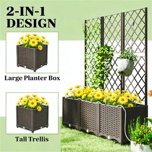 Fioriera Rialzata in Plastica, Vaso per Fiori, Cesti Sospesi e Accessori - Product Image 3