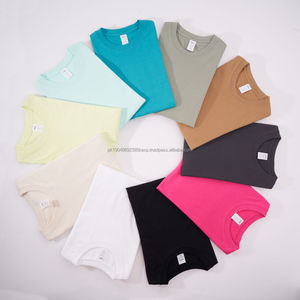 เสื้อยืดแขนยาวคอกลมสำหรับผู้ชายเสื้อเชิ้ตสีพื้นคอกลมสำหรับ230gsm ผ้าฝ้าย100% ออกแบบได้ตามที่ต้องการ - Product Image 1