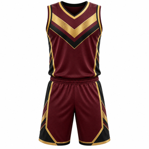 Shorts de basket-ball en jersey, dernier design, uniforme de basket-ball, fabrication directe, vente directe, OEM, nom de l'équipe, logo, uniforme de basket-ball - Product Image 4