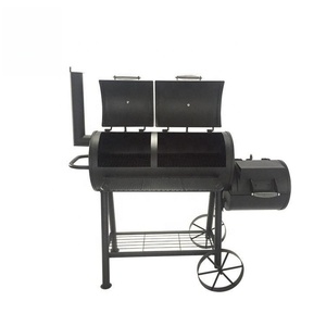 Grande <span class=keywords><strong>Barbecue</strong></span> à Charbon de Bois Robuste Style Locomotive pour Usage Commercial, Hôtels et Cours - Product Image 2