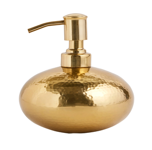Distributeur de savon élégant en métal doré, design de luxe, style indien, de qualité supérieure pour la salle de bain - Product Image 4