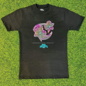 ราคาโรงงานขายส่ง เสื้อยืดผู้ชายแขนสั้นผ้าฝ้าย 100% คุณภาพสูง น้ำหนัก 340 กรัม แห้งเร็ว ระบายอากาศดี พิมพ์ลายกราฟิกตามสั่ง หรือแบบเรียบ - Product Image 4