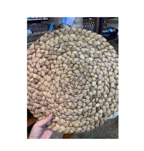 Manteles individuales redondos de bambú de Vietnam, mimbre de jacinto de agua y algas marinas tejidas para mesa de comedor, vajilla para el hogar - Product Image 2