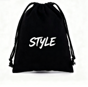 Sac à poussière en toile de coton personnalisé avec cordon de serrage, pochette de rangement pour chaussures, chapeaux et casquettes, sac d'emballage réutilisable avec logo imprimé, vente en gros - Product Image 4