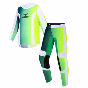 Ensemble Maillot et Pantalon de Motocross Vert Néon Jeunesse 2026 – Équipement de Course MX Tout-Terrain Respirant pour Moto - Product Image 4