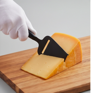 Juego de 2 cuchillos para queso de acero inoxidable negro, espátula y servidor, aptos para lavavajillas, utensilios para queso para uso en la cocina - Product Image 4
