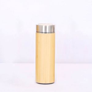 Gobelet isotherme à double paroi en bambou et acier inoxydable, anti-fuite, sans BPA, logo personnalisé, isolation thermique de 12 à 24 heures - Product Image 2