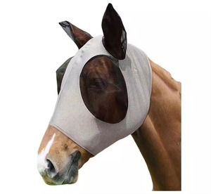 Adjustable Breathable Horse Fly <b>Mask</b> with Easy Use Ear Ridding Protection for Horse Riding Fly <b>Mask</b> Mesh <b>Eye</b> Covers - Product Image 6
