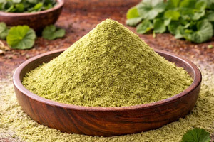 Premium Natürliches Gotu-Kola-Blattpulver |   Reines Centella Asiatica Kräuter-Inhaltsstoff |   Fein Gemahlenes Botanisches Pulver |   Massenexport - Product Image 3