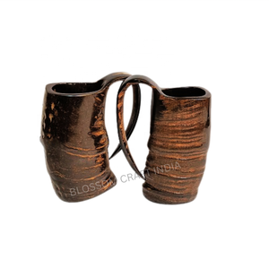 Tasse en corne de buffle naturelle sculptée véritable Chope durable sur le thème Viking pour la revente dans le style de l'amour Tasse faite à la main par Viking Stores - Product Image 4
