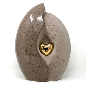 Urnas de Cremación para Adultos y Mascotas, Diseño de Lágrima con Corazón, Color Gris Oscuro Antiguo, 200 Pulgadas Cúbicas, Ecológicas, Duraderas y Personalizables - Product Image 4