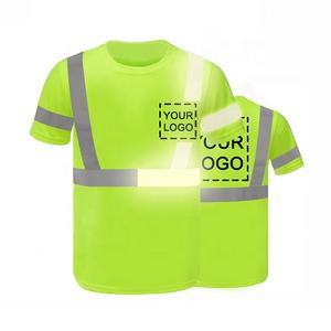 Chaqueta de Trabajo de Alta Visibilidad Personalizable, Uniforme de Trabajo para Exteriores, Sudadera de Manga Corta de Poliéster - Product Image 5