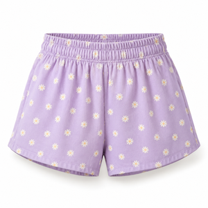 Shorts taille haute pour femmes 100% coton de haute qualité, logo brodé personnalisé OEM, respirant, séchage rapide, anti-plis, style vintage - Product Image 1