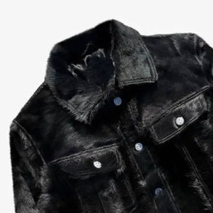 New Arrival Printed Design Cowhide Leather <b>Jackets</b> Hair On Leather <b>Jackets</b> Apparel Clothing Cowhide Leather <b>Jackets</b> - Product Image 5